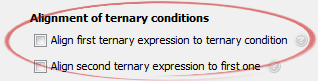 Align first ternary expression to ternary condition