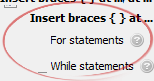 For statements