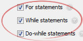 While statements