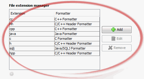 Extension manager