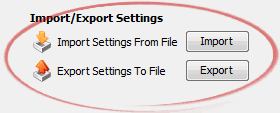 Import/Export Settings from/to File