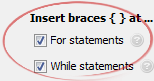 For statements