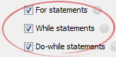 While statements