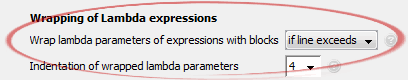 Wrap lambda parameters of expressions with blocks